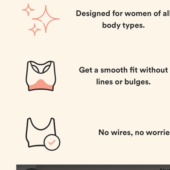 NWT Truekind Daily Comfort Wireless Shaper Bra in Black - Picture 4 of 10